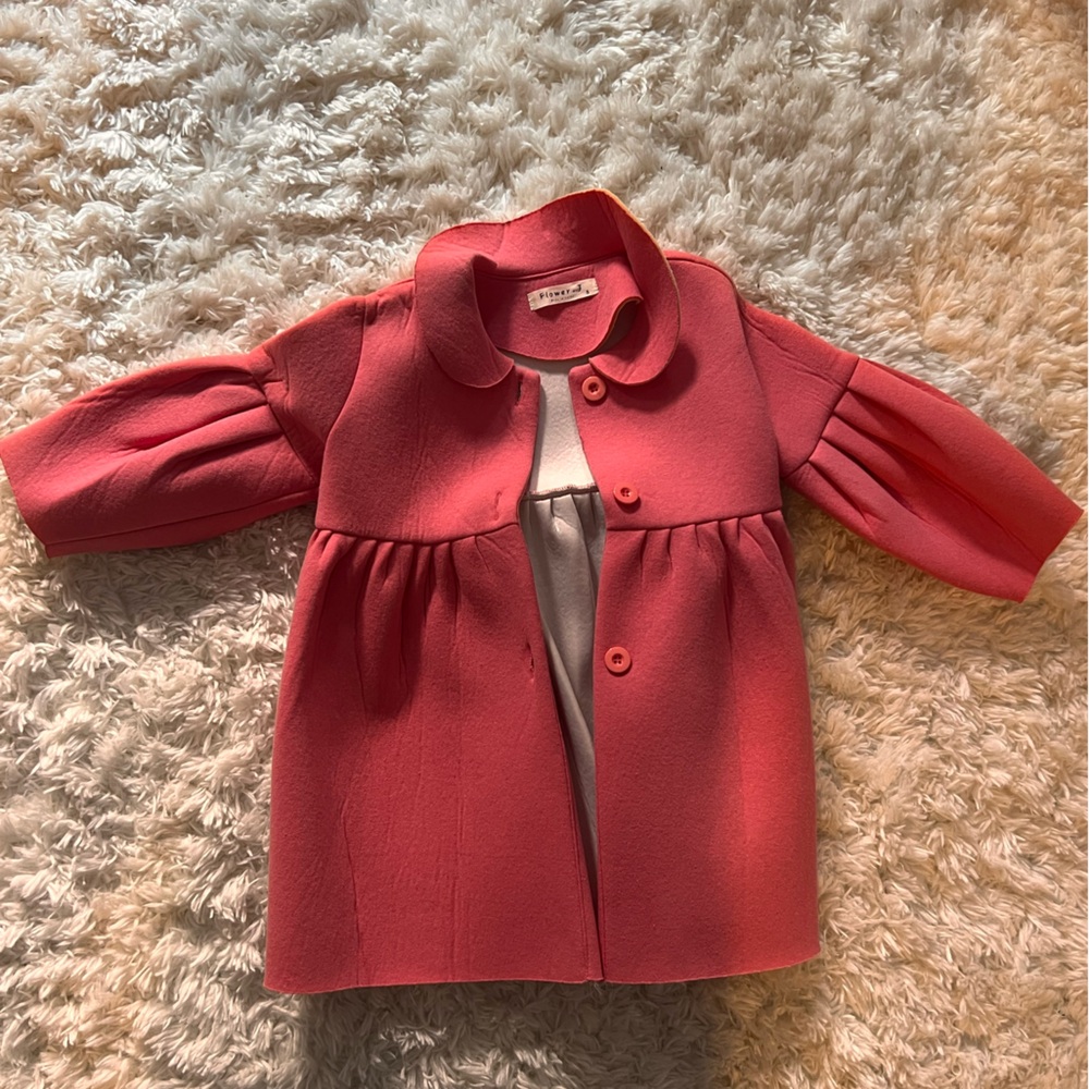 Pink neoprene girls jacket from Korea 3-5T